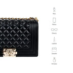 Maddie Revolution Black Shoulder Bag - Lino Perros