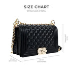 Maddie Revolution Black Shoulder Bag - Lino Perros