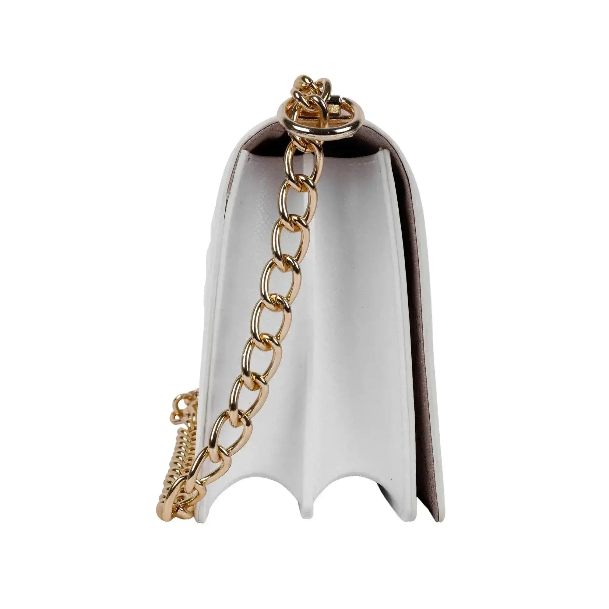 Maddie Revolution White Shoulder Bag - Lino Perros