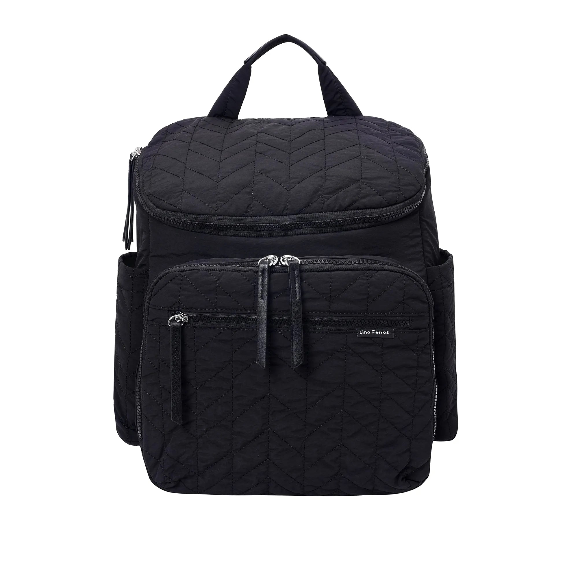Maddie Soft Mommy Black Backpack - Lino Perros