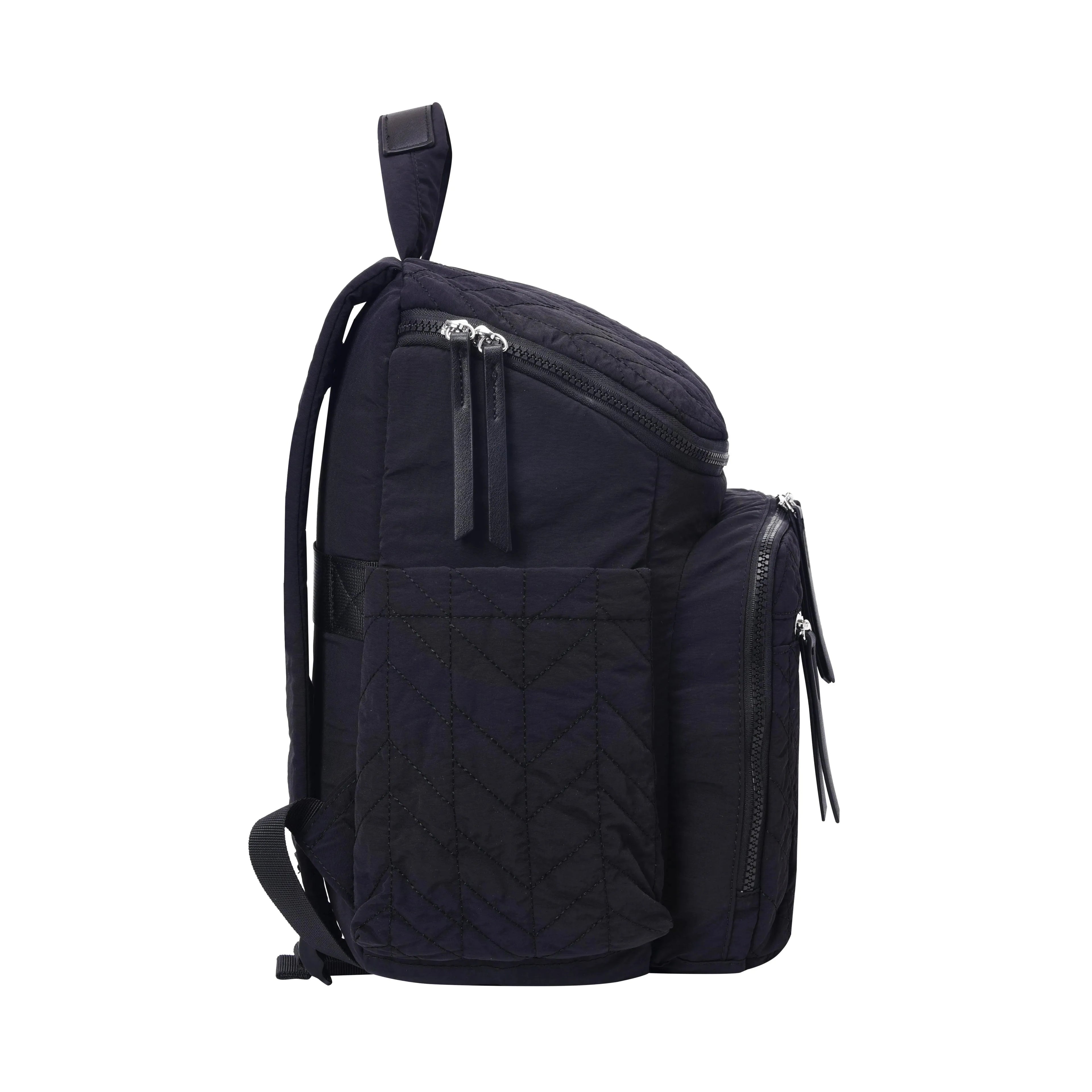 Maddie Soft Mommy Black Backpack - Lino Perros