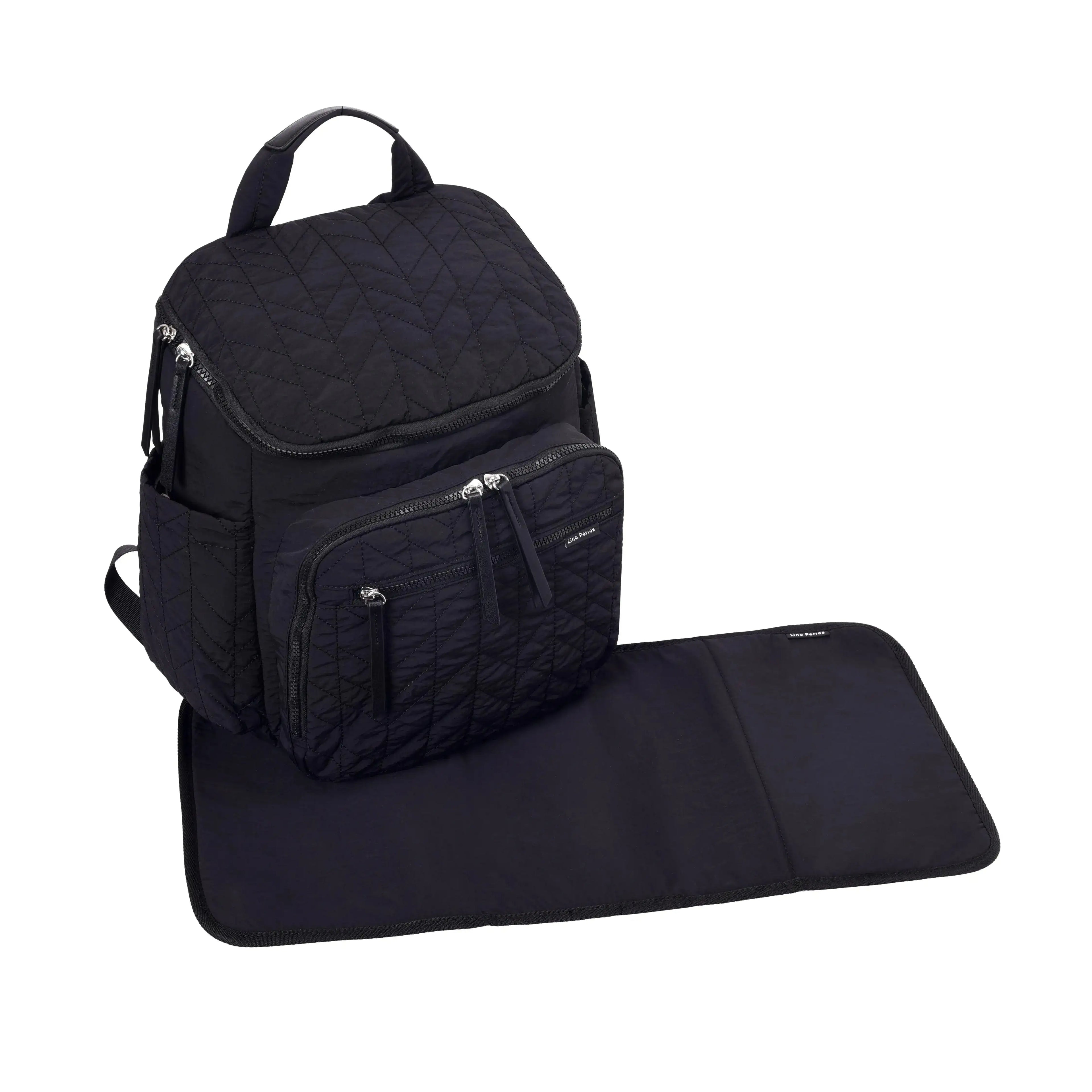 Maddie Soft Mommy Black Backpack - Lino Perros