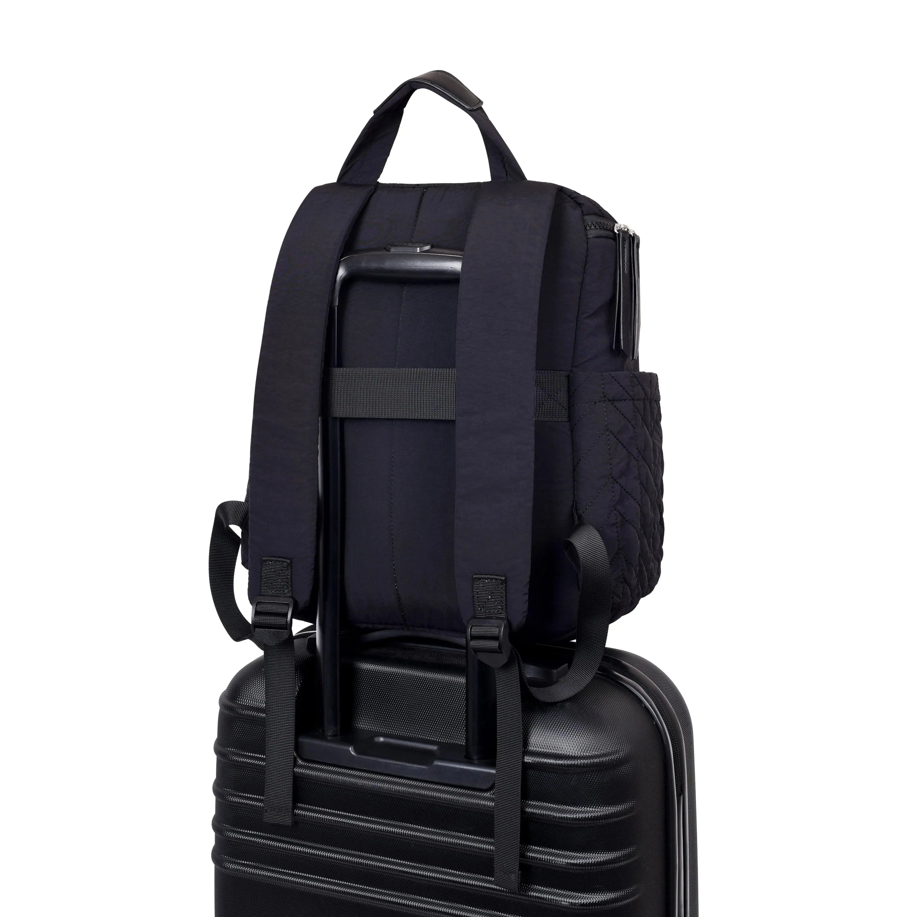 Maddie Soft Mommy Black Backpack - Lino Perros