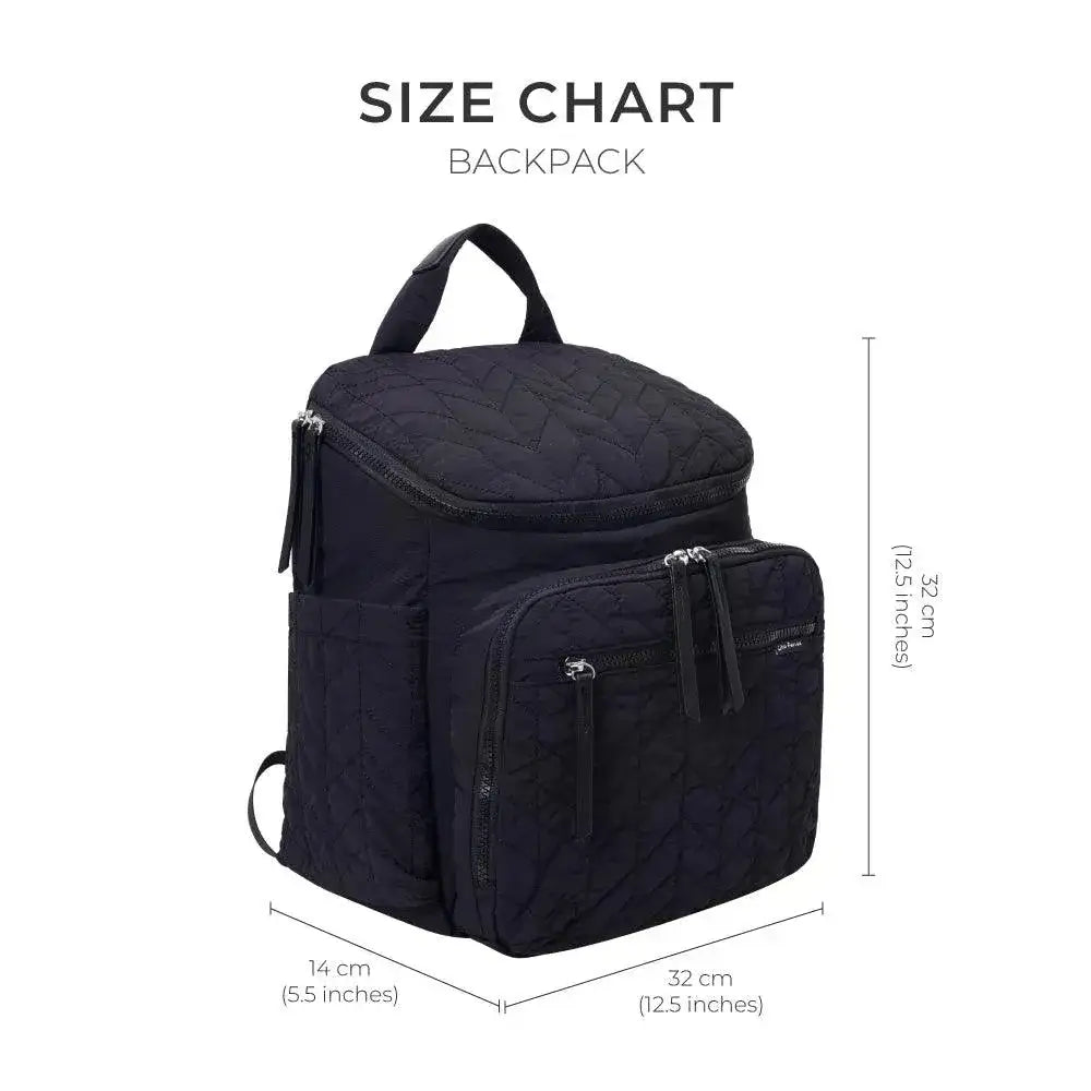 Maddie Soft Mommy Black Backpack - Lino Perros