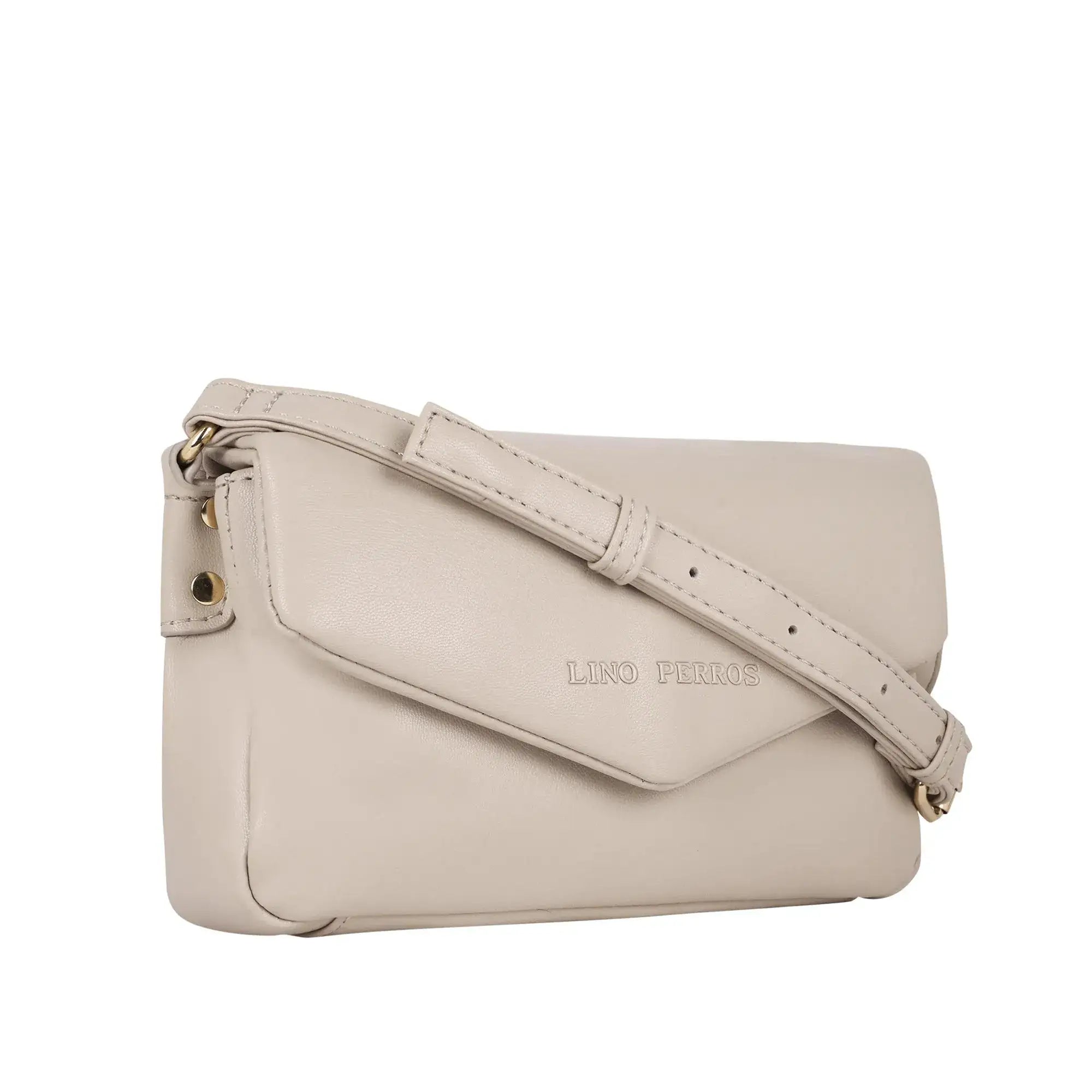 Maddie Toffee Mini Beige Shoulder Bag - Lino Perros