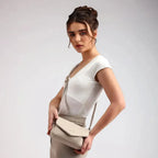 Maddie Toffee Mini Beige Shoulder Bag - Lino Perros