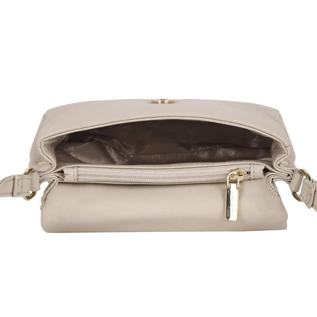Maddie Toffee Mini Beige Shoulder Bag - Lino Perros