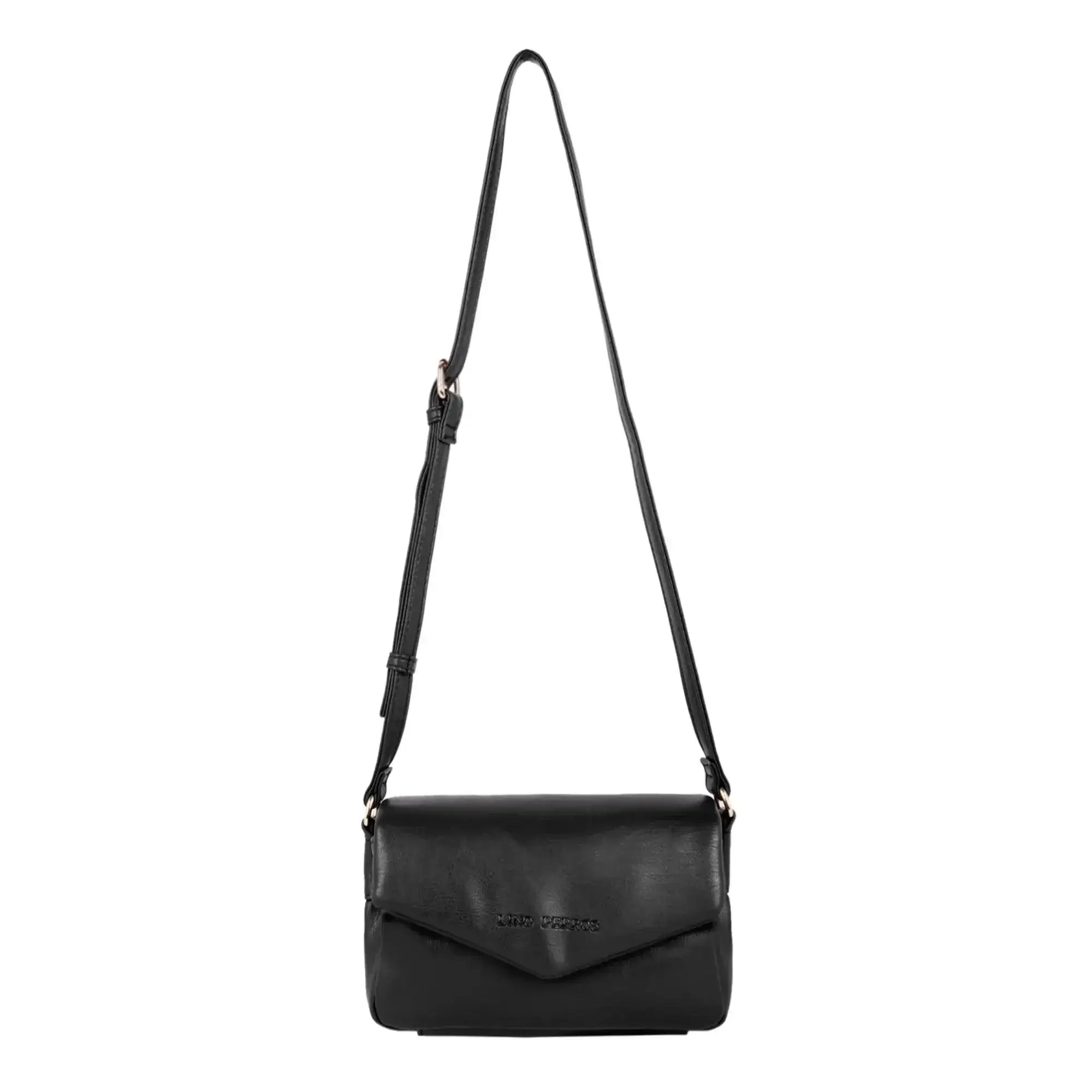 Maddie Toffee Mini Black Shoulder Bag - Lino Perros
