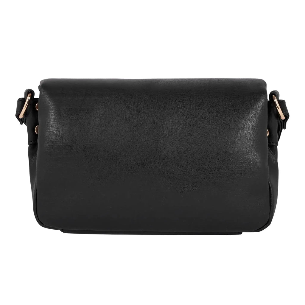 Maddie Toffee Mini Black Shoulder Bag - Lino Perros