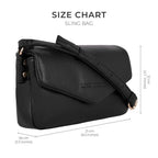 Maddie Toffee Mini Black Shoulder Bag - Lino Perros