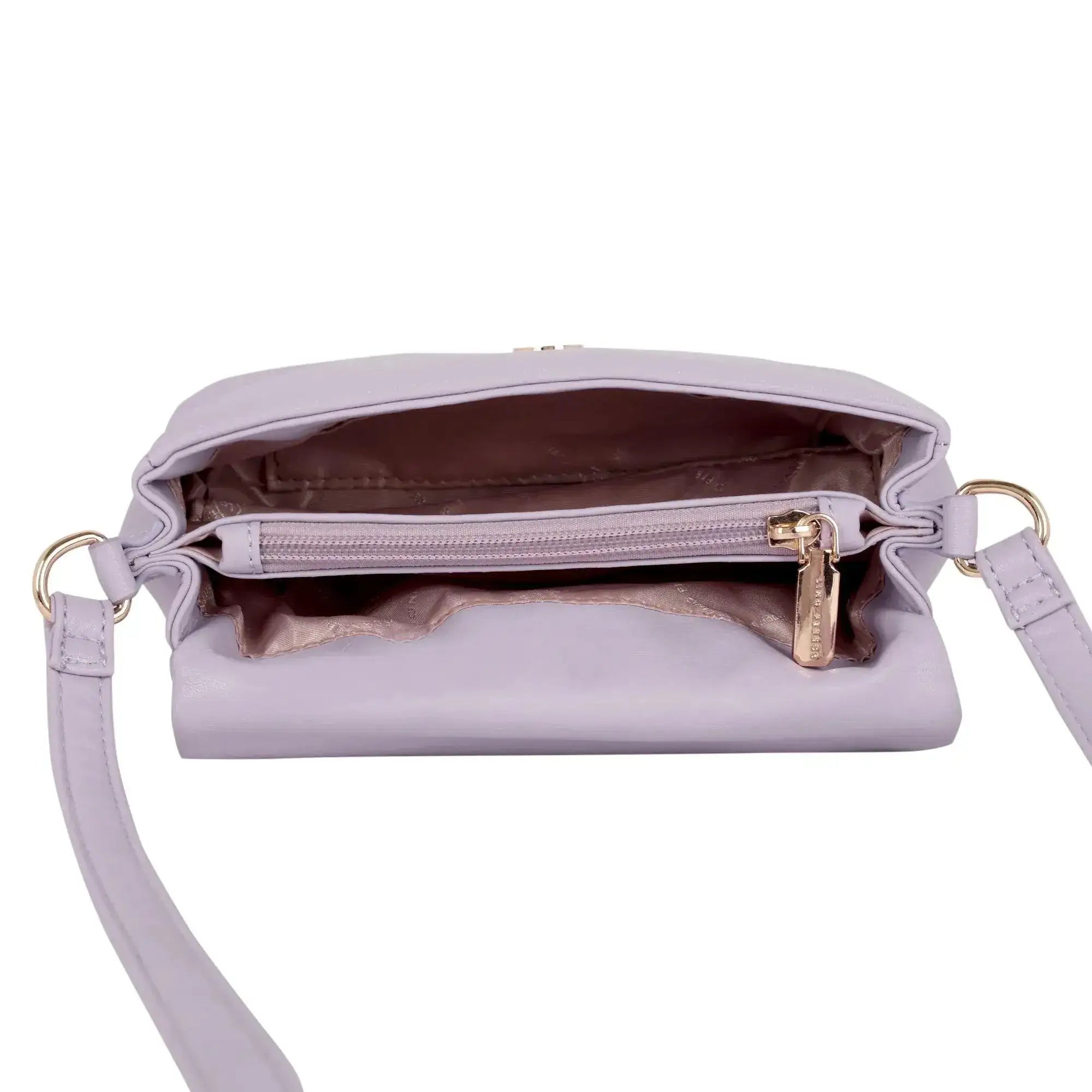 Maddie Toffee Mini Lavender Shoulder Bag - Lino Perros