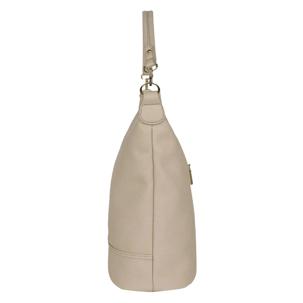 Maddie Travel Beige Hobo Bag - Lino Perros