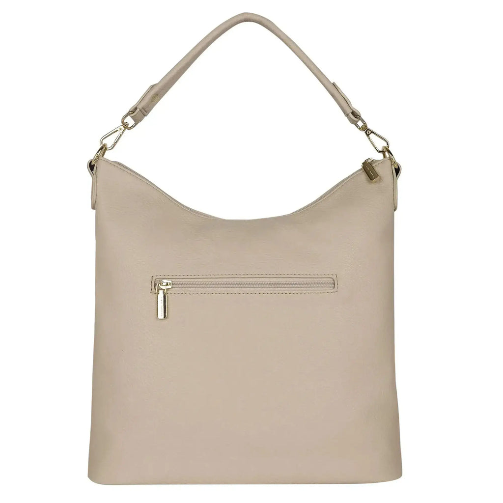 Maddie Travel Beige Hobo Bag - Lino Perros