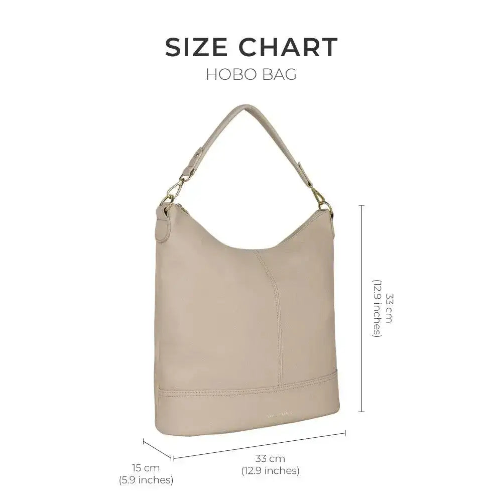Maddie Travel Beige Hobo Bag - Lino Perros