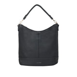 Maddie Travel Black Hobo Bag