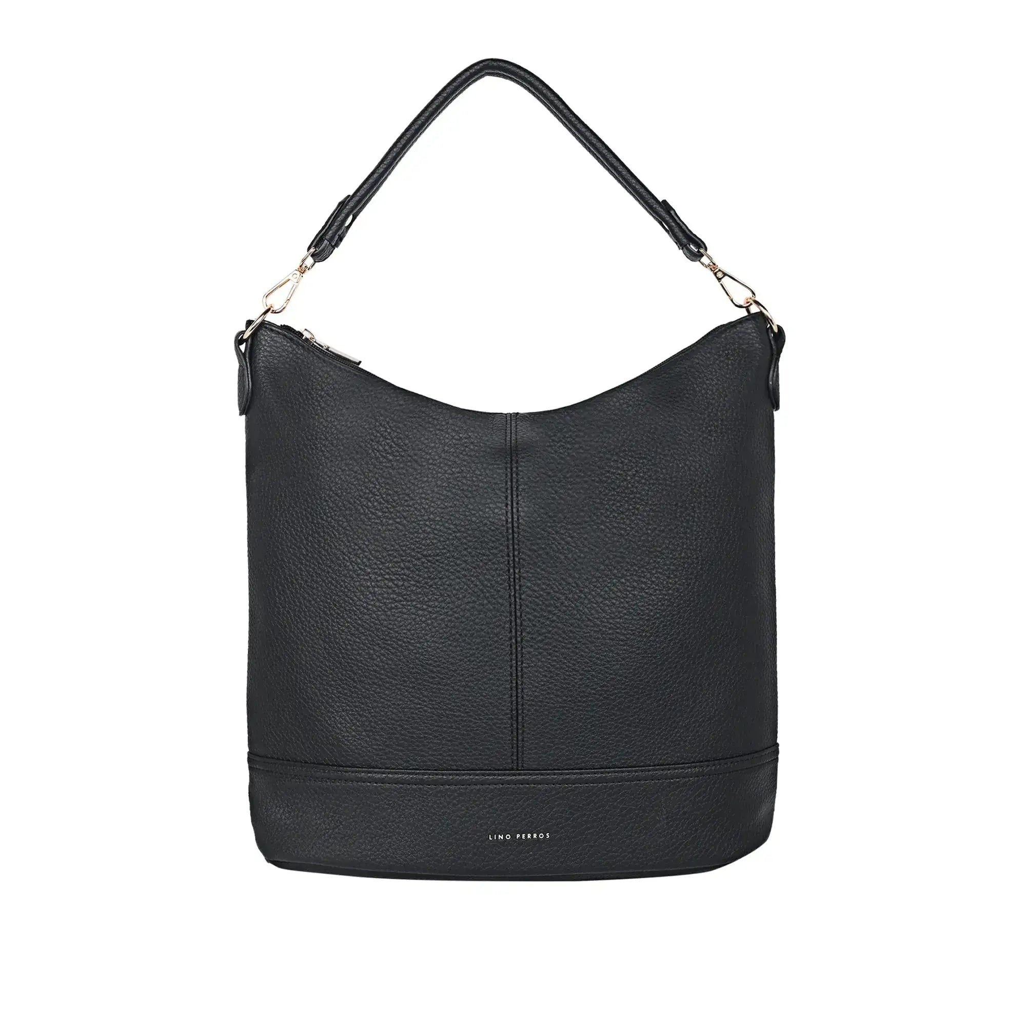 Maddie Travel Black Hobo Bag - Lino Perros
