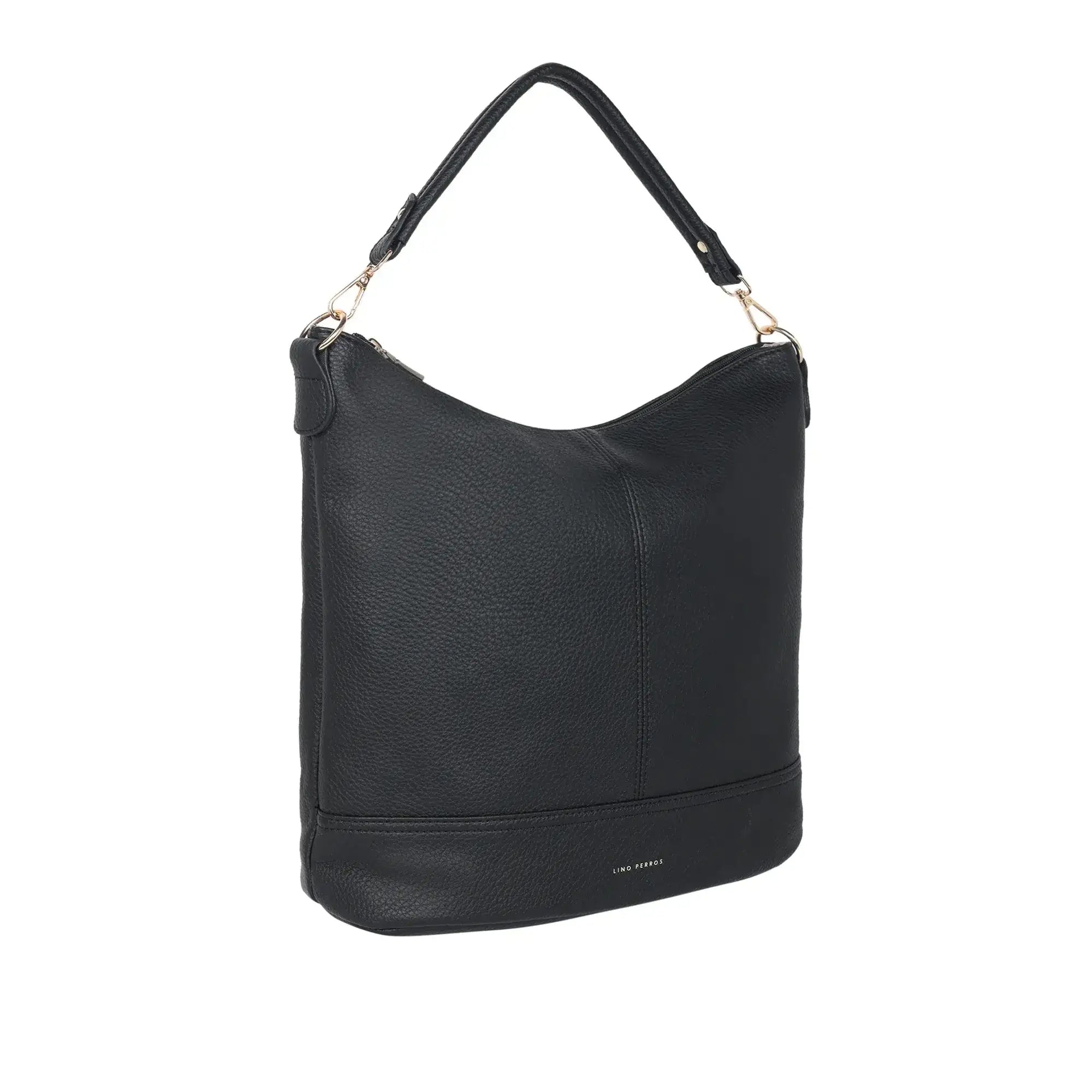 Maddie Travel Black Hobo Bag - Lino Perros