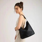 Maddie Travel Black Hobo Bag - Lino Perros