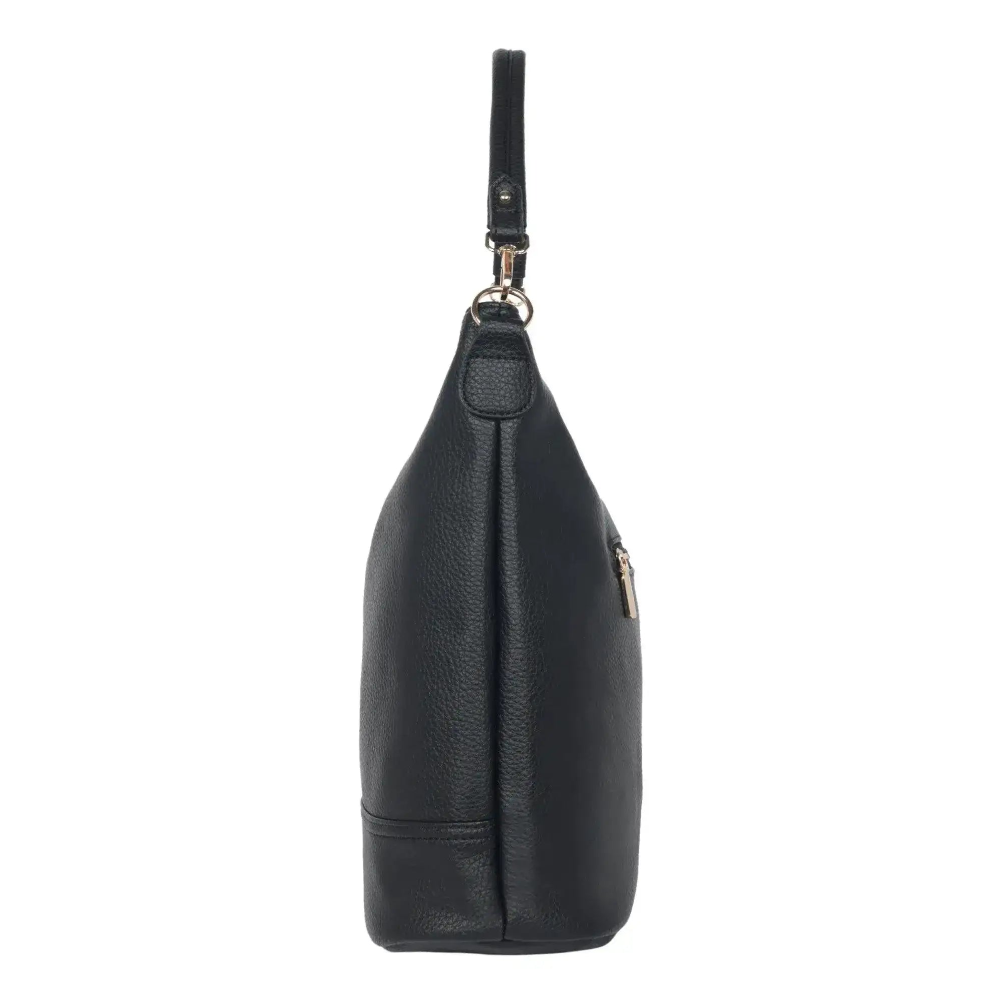Maddie Travel Black Hobo Bag - Lino Perros