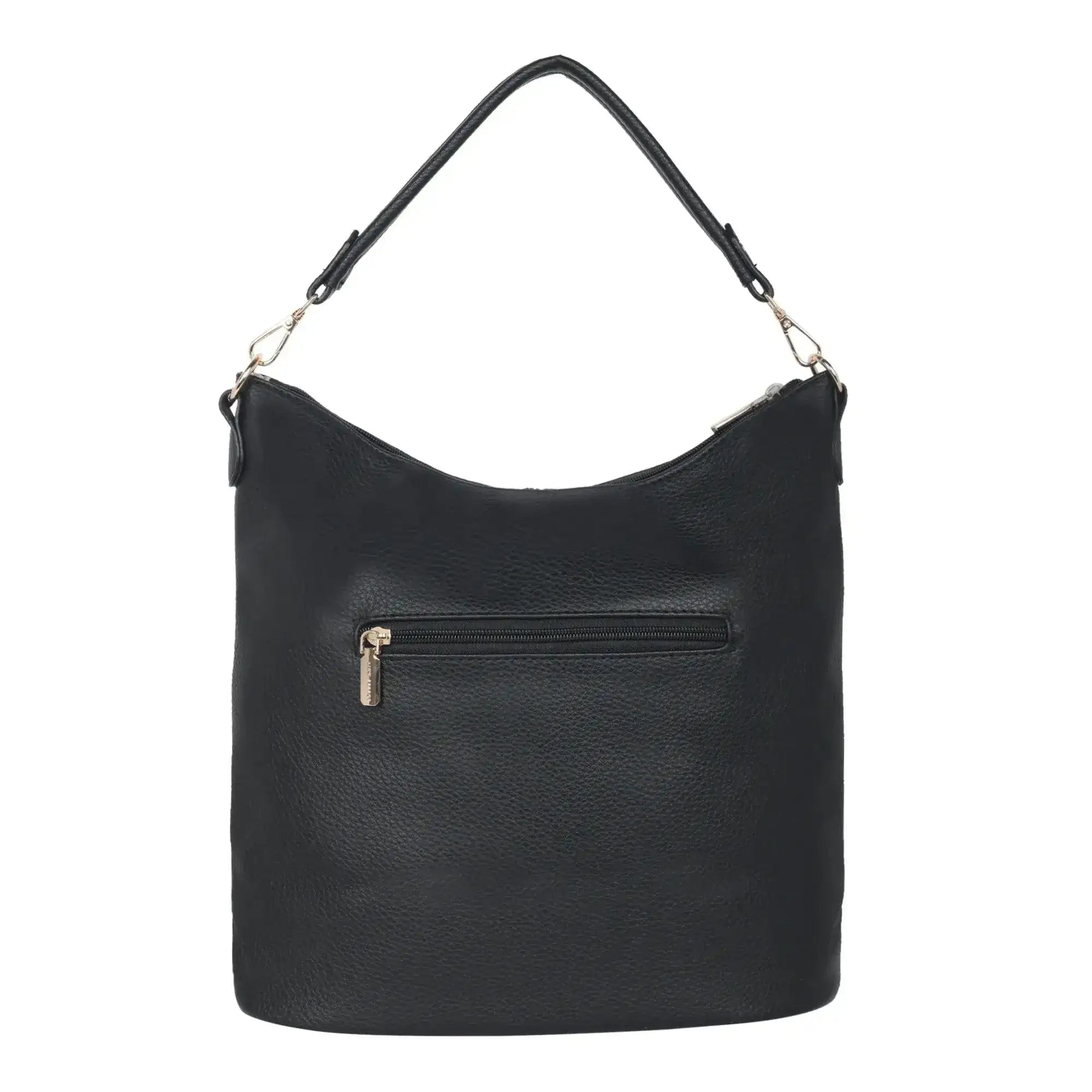 Maddie Travel Black Hobo Bag - Lino Perros