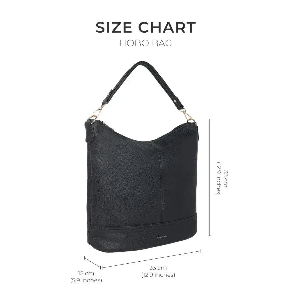 Maddie Travel Black Hobo Bag - Lino Perros