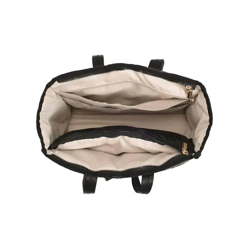Maddie Travel Black Tote Bag - Lino Perros