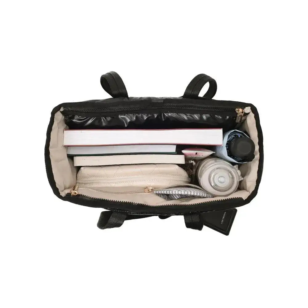 Maddie Travel Black Tote Bag - Lino Perros