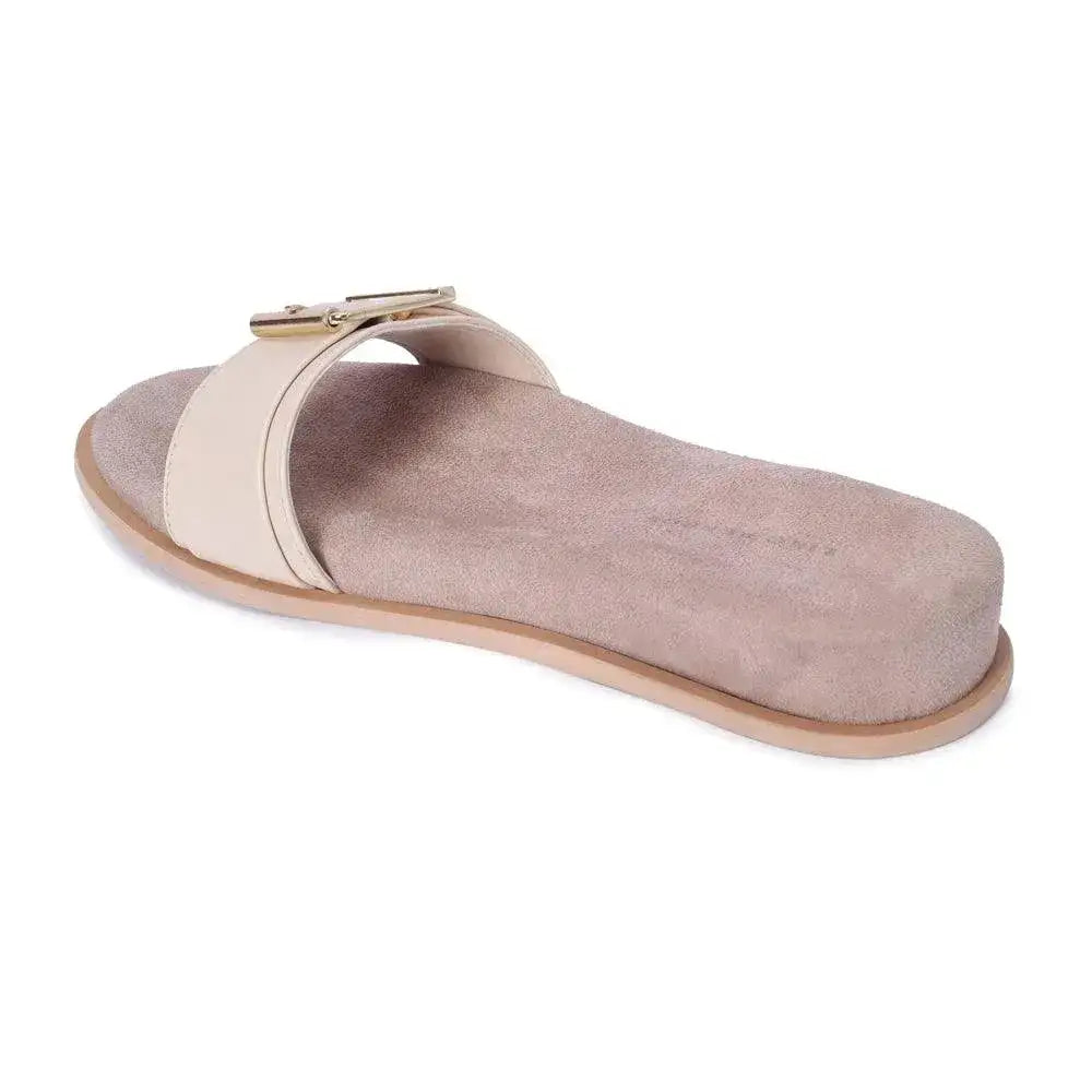 Mary Attention Beige Flats - Lino Perros