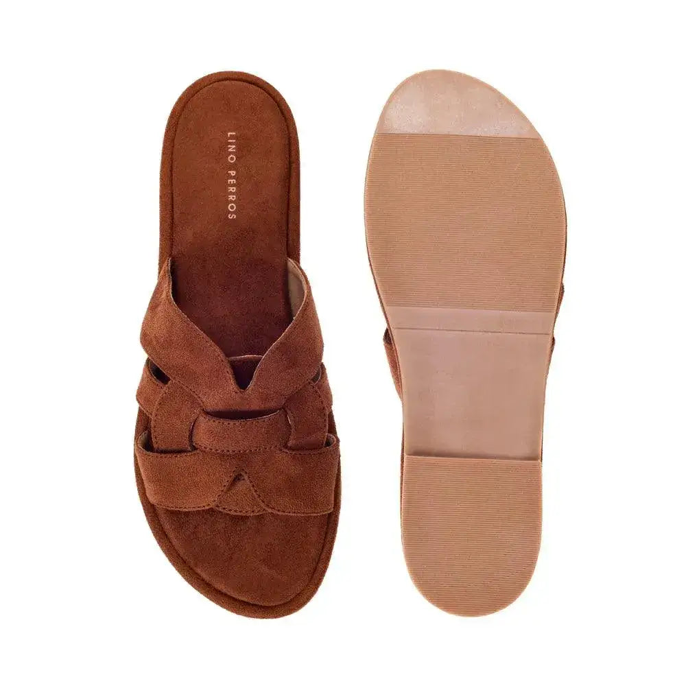 Mary Classic Comfort Tan Flats - Lino Perros