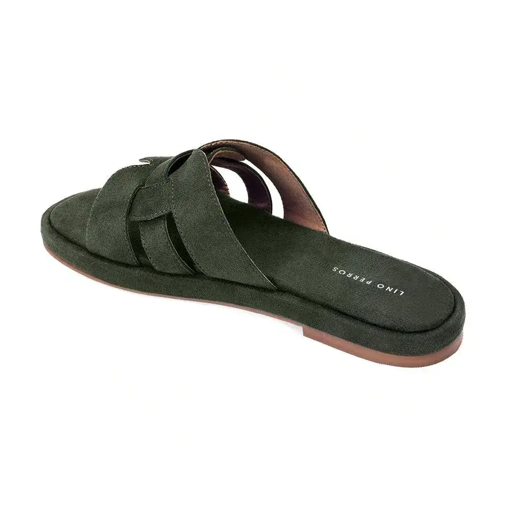 Mary Classic Comfort Green Flats - Lino Perros