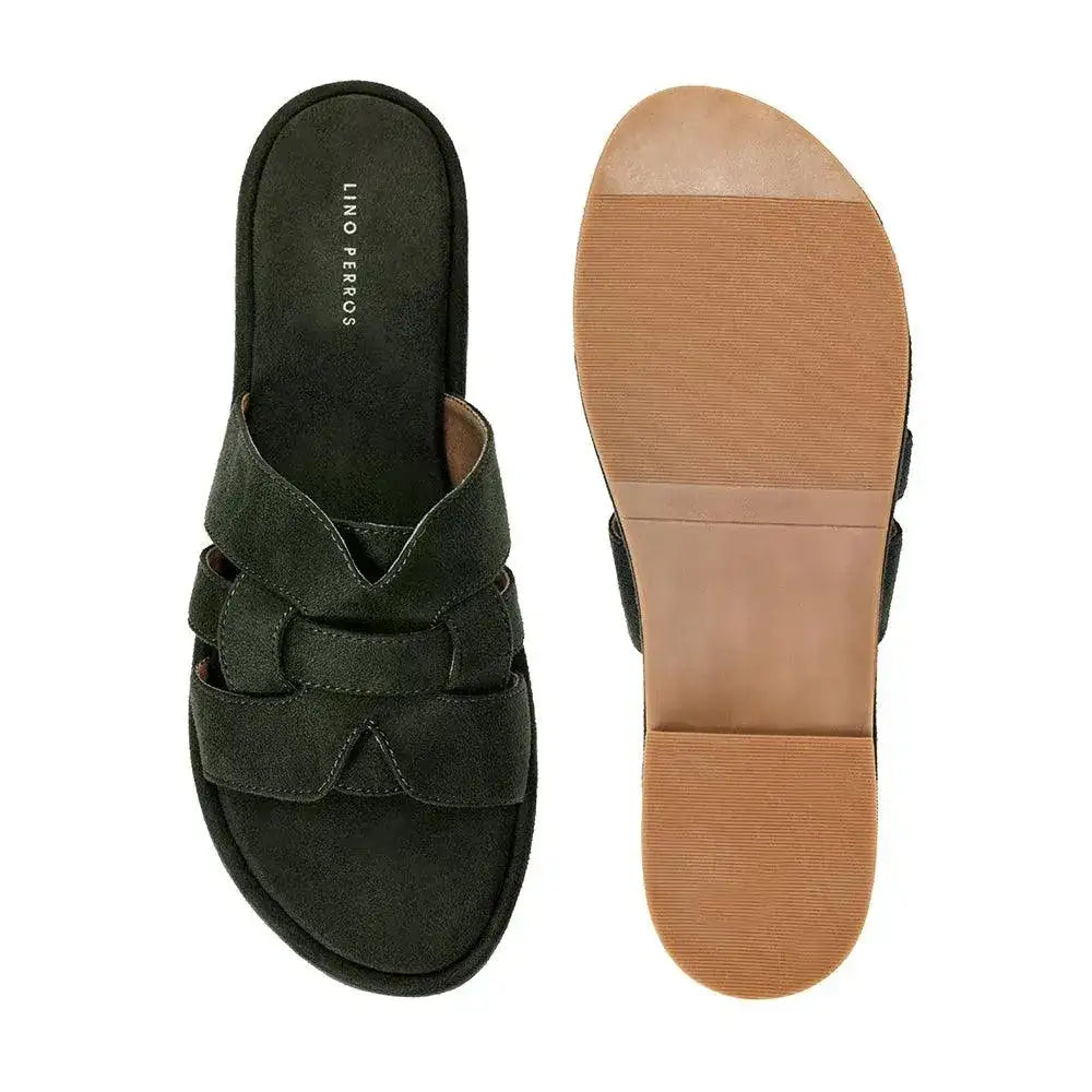 Mary Classic Comfort Green Flats - Lino Perros