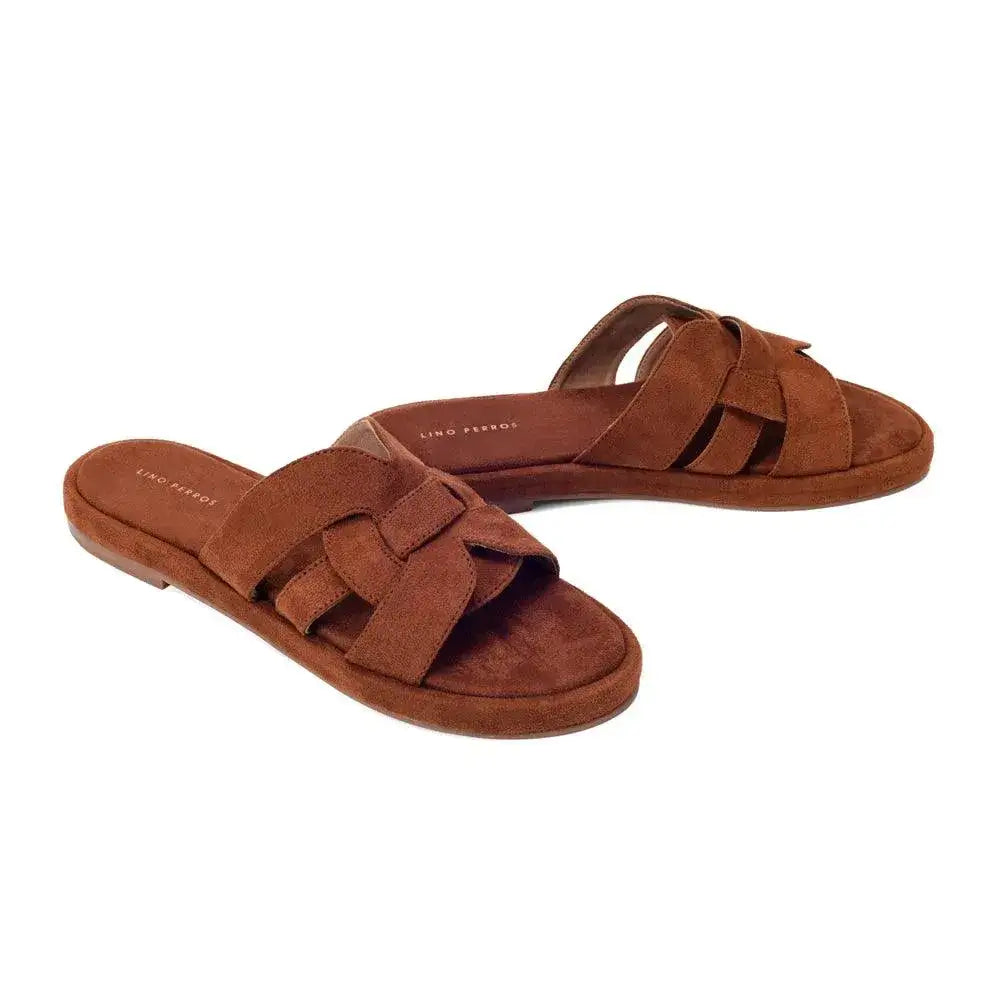 Mary Classic Comfort Tan Flats - Lino Perros