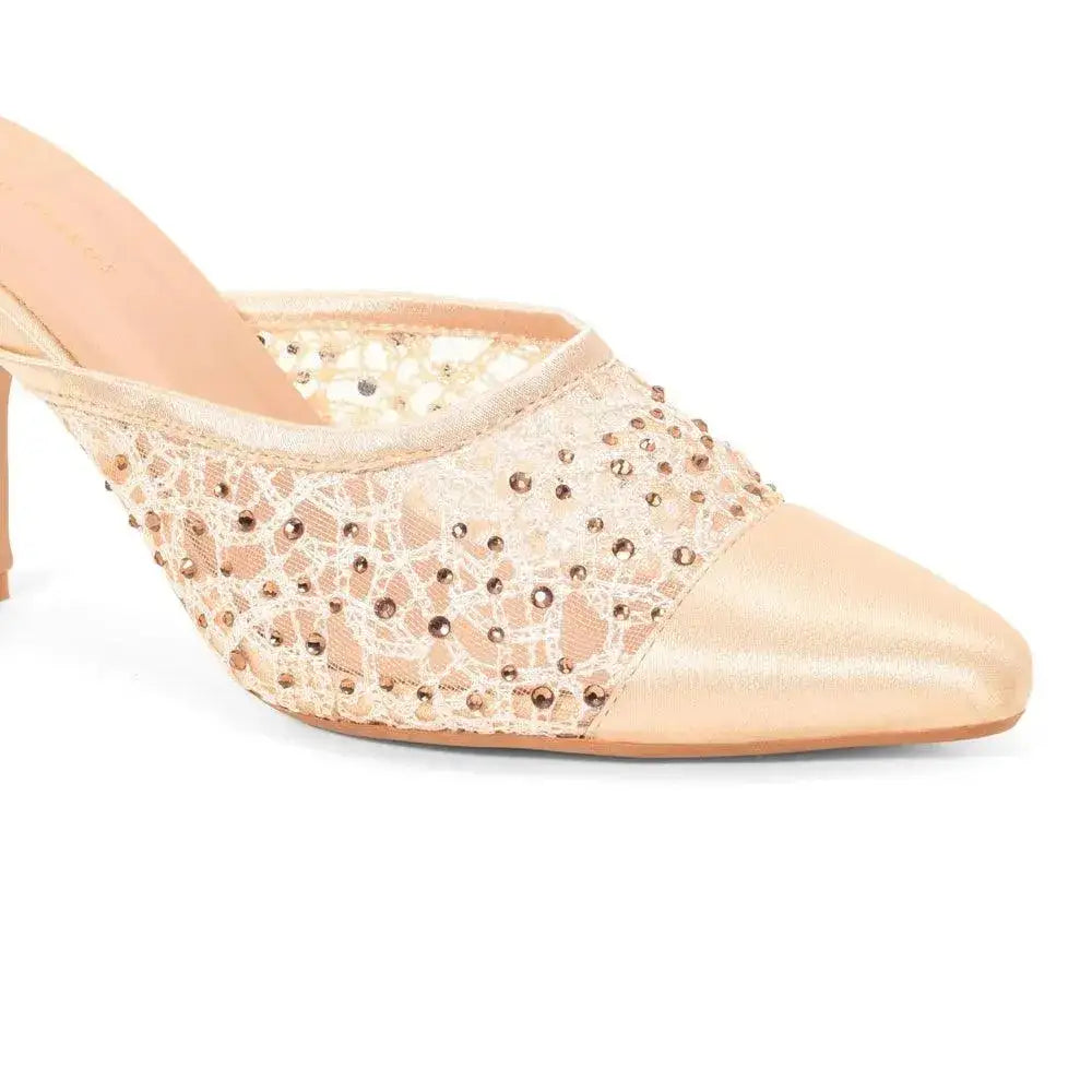 Mary Dazzling Diva Gold Stilettos - Lino Perros