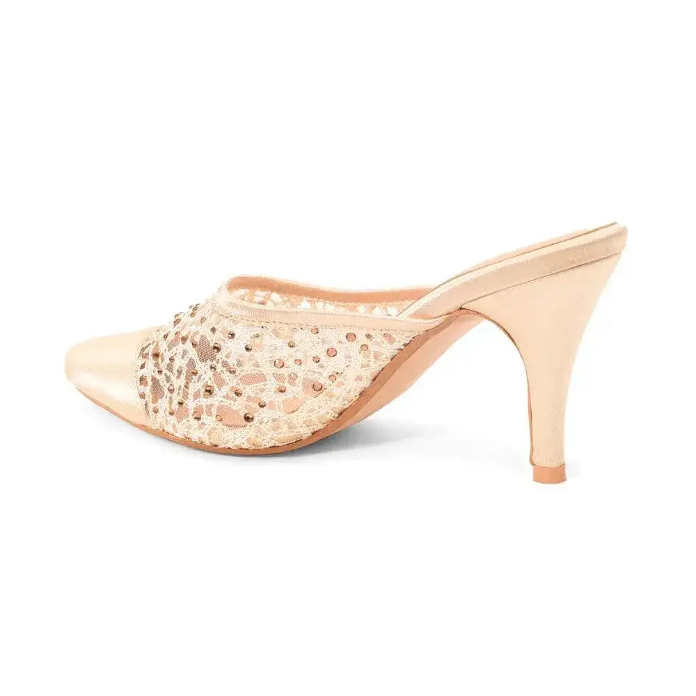 Mary Dazzling Diva Gold Stilettos - Lino Perros