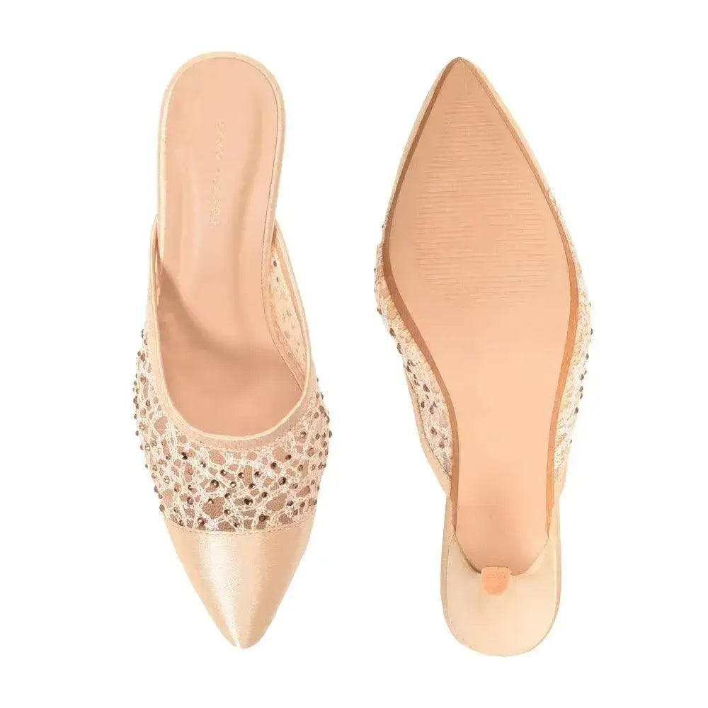 Mary Dazzling Diva Gold Stilettos - Lino Perros
