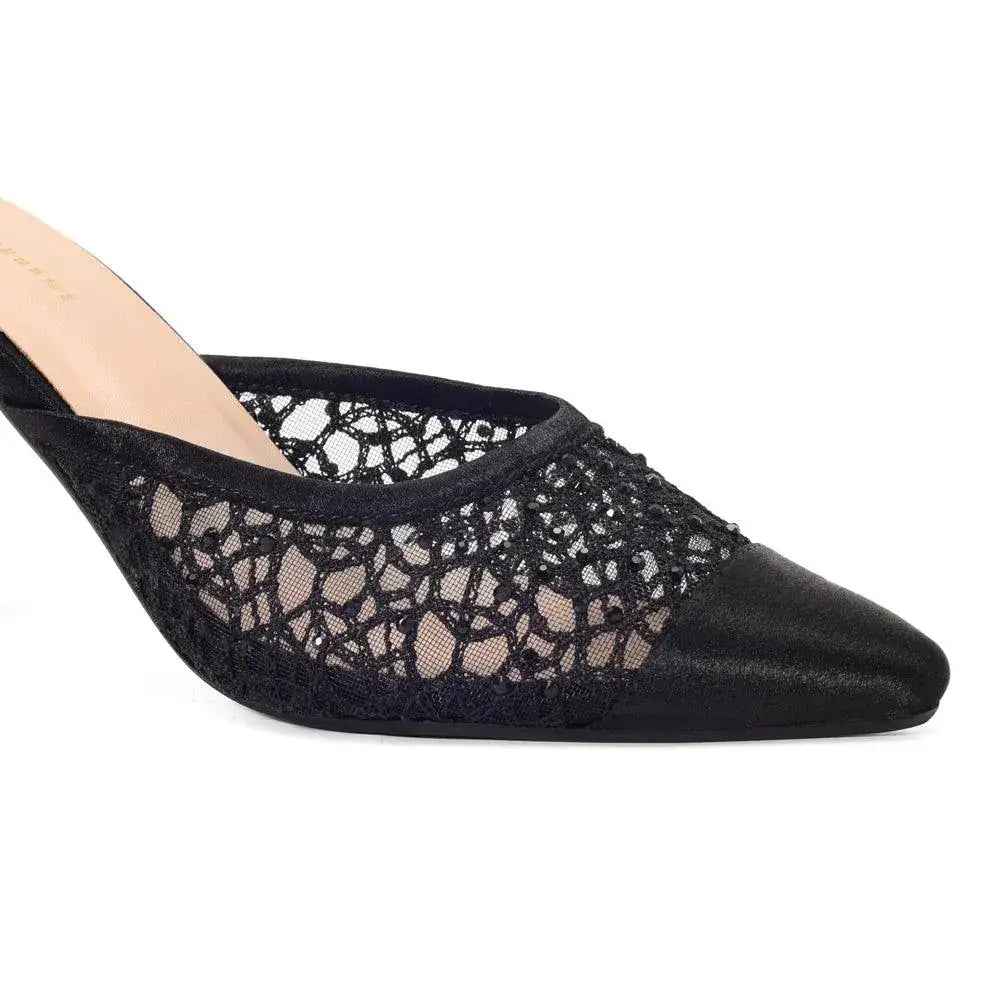 Mary Dazzling Diva Black Stilettos - Lino Perros