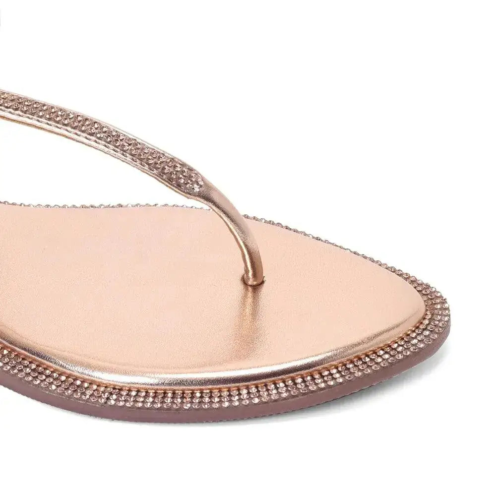 Mary Everday Elegance Rose Gold Flats - Lino Perros