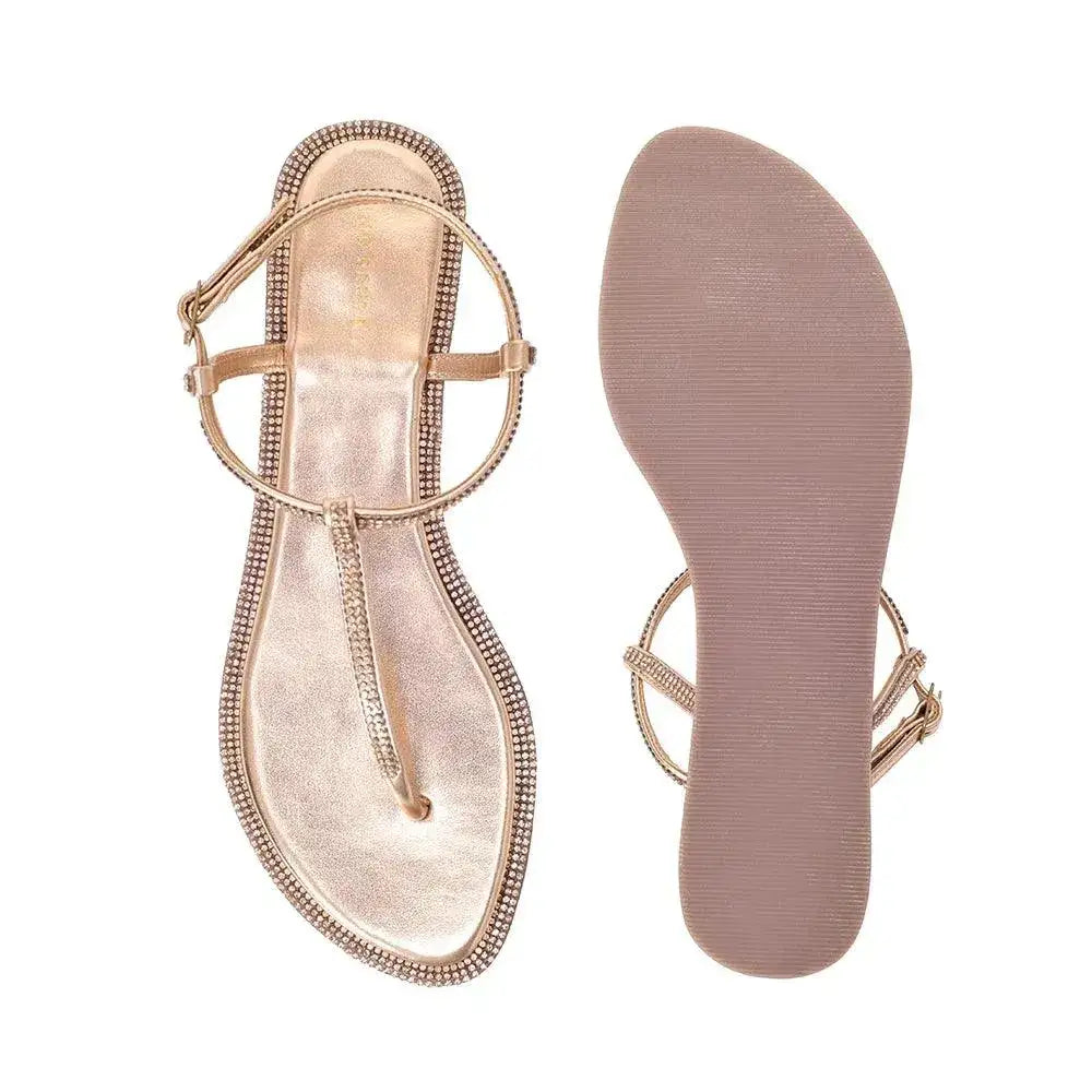 Mary Everday Elegance Rose Gold Flats - Lino Perros