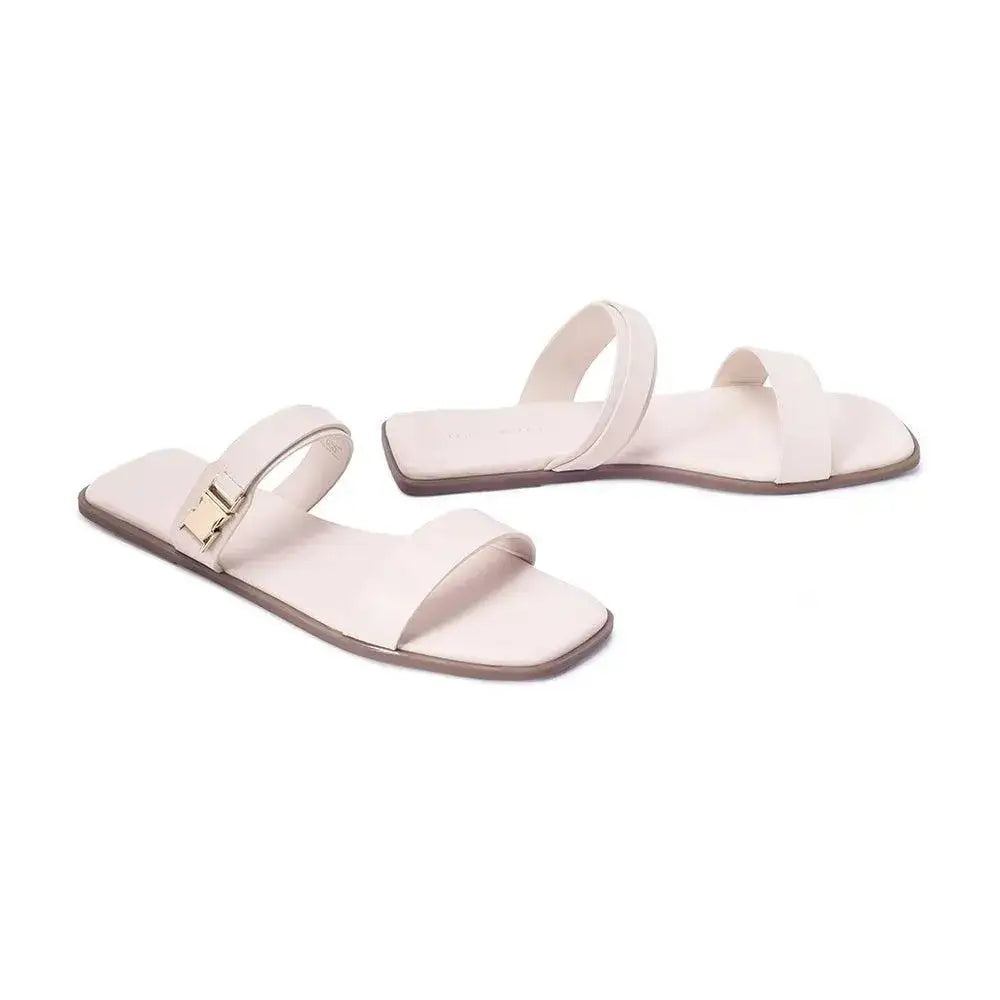 Mary Reliable Off White Everyday Flats - Lino Perros