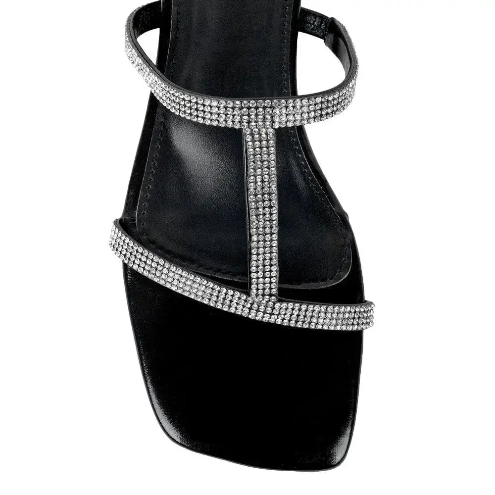 Mary Striking Black Flats - Lino Perros