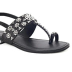 Mary Timeless Tranquility Black Flats - Lino Perros