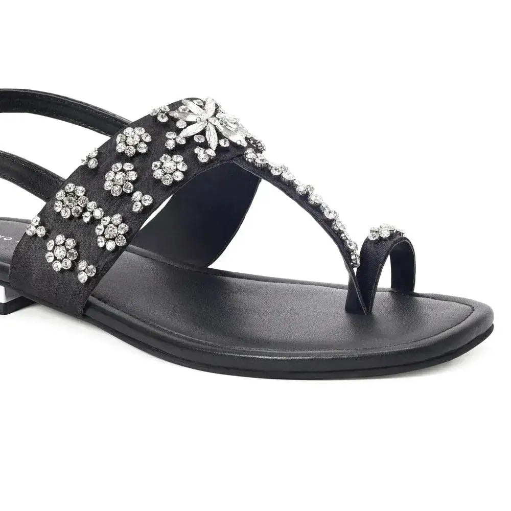 Mary Timeless Tranquility Black Flats - Lino Perros