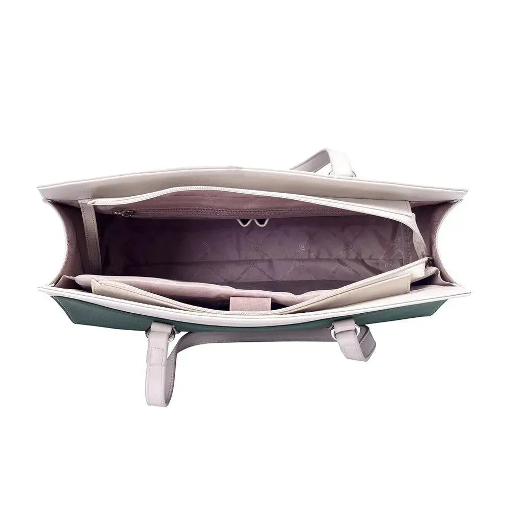 Monroe Accented Durable Green Tote Bag - Lino Perros