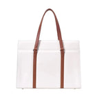 Monroe Accented Durable White Tote Bag - Lino Perros