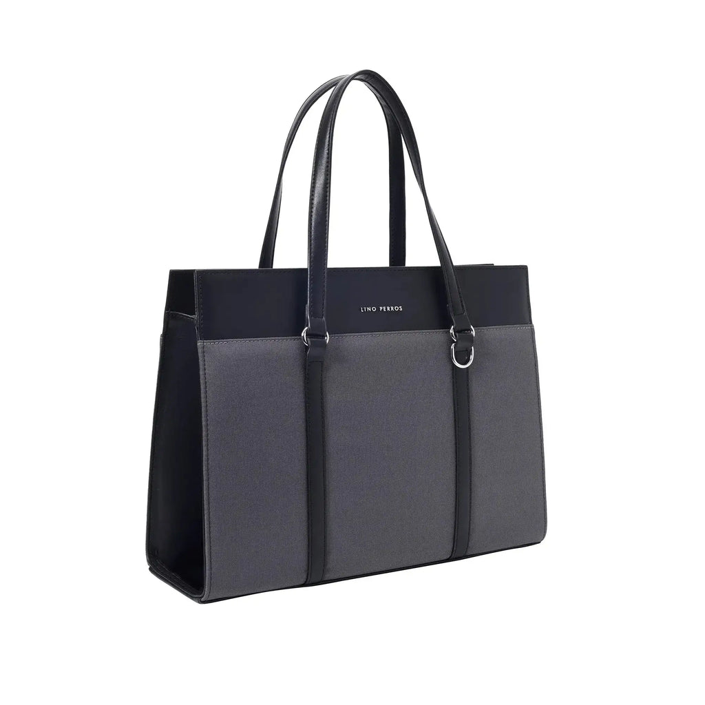 Monroe Accented Durable Grey Tote Bag - Lino Perros