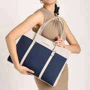 Monroe Accented Durable Teal Tote Bag