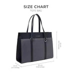 Monroe Accented Durable Grey Tote Bag - Lino Perros