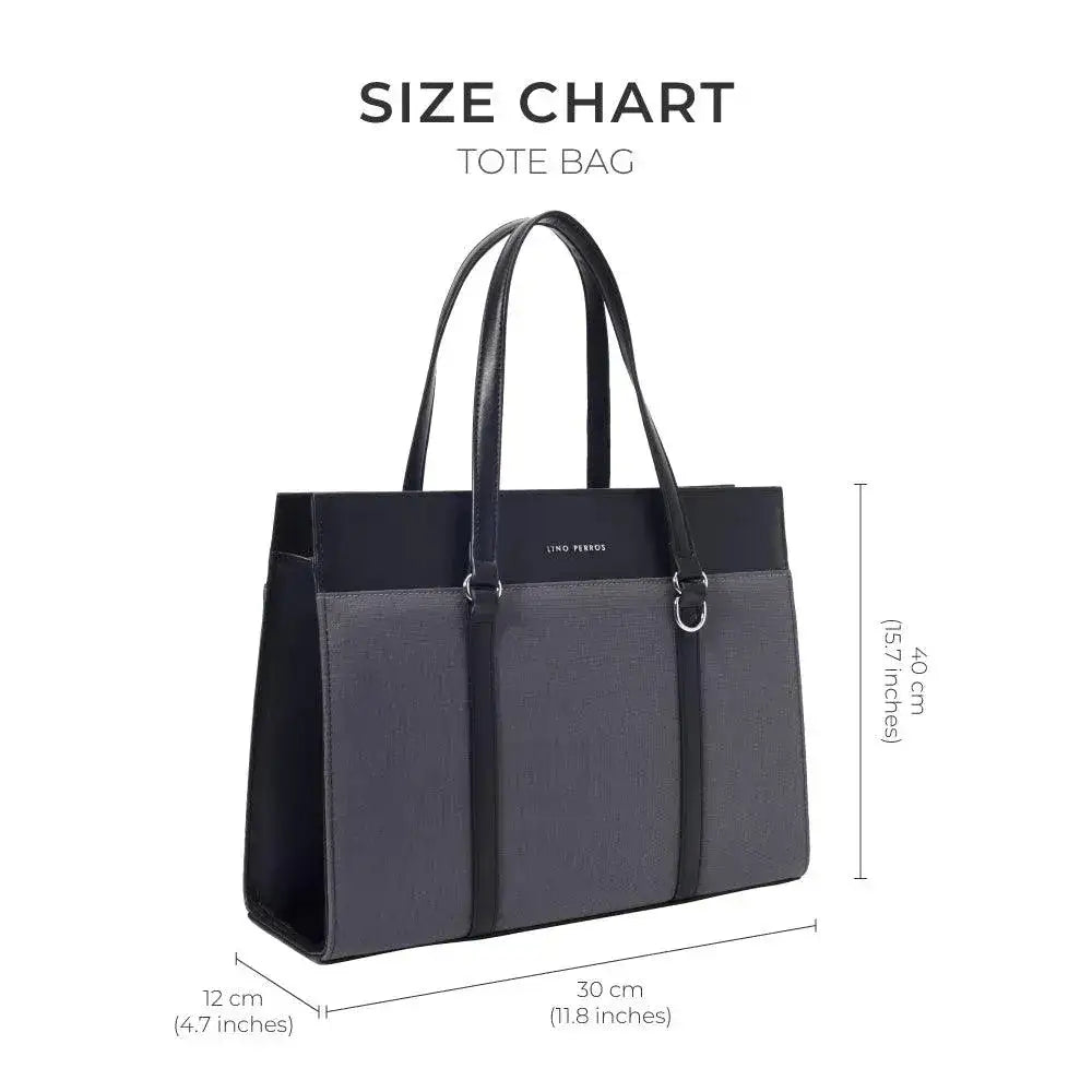 Monroe Accented Durable Grey Tote Bag - Lino Perros