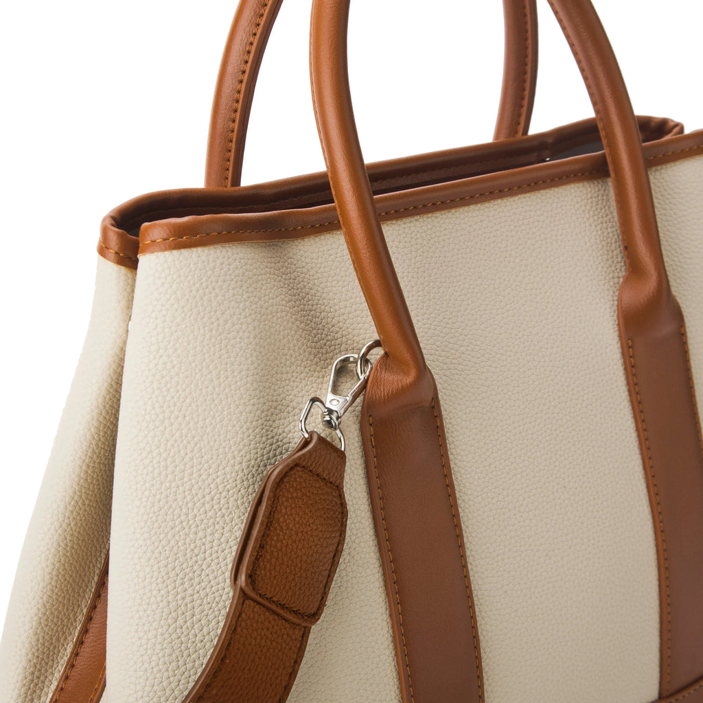 Monroe Bucket Beige Satchel - Lino Perros