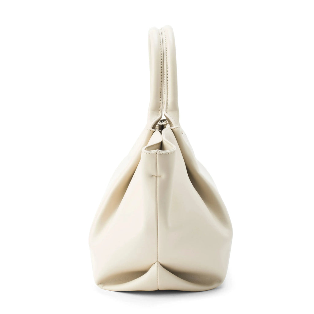 Monroe Caramel Off White Satchel Bag - Lino Perros